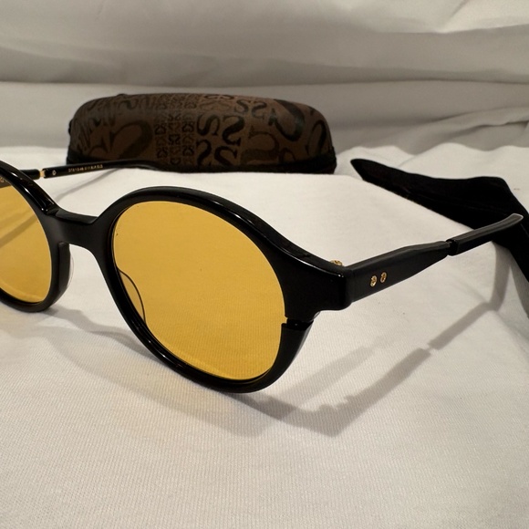 NEW! DITA SIGLO DTS113-01-BLK-GLD; Black/White Gold Amber Lens; 100% Authentic main image 6